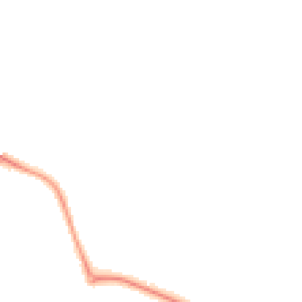 Night-time road noise heatmap for RG8 8BJ