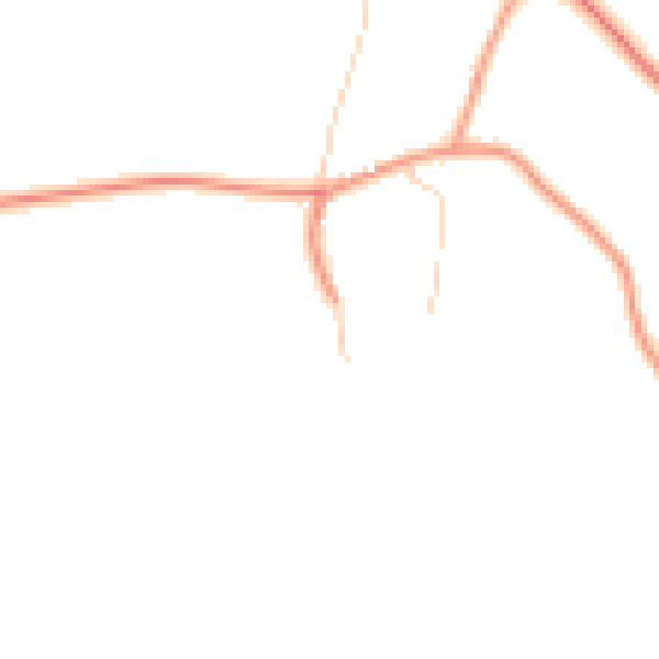 Daytime road noise heatmap for RG8 8SL