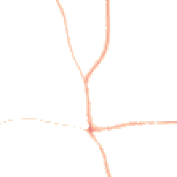 Night-time road noise heatmap for RG8 9JX
