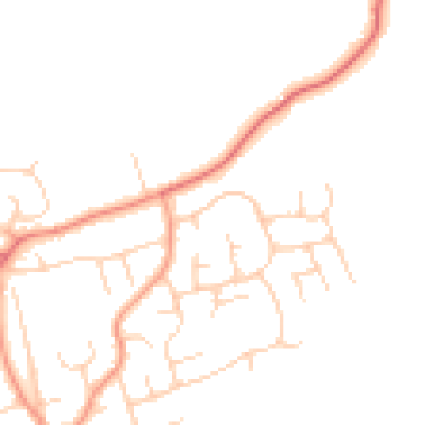 Daytime road noise heatmap for RH10 4PH