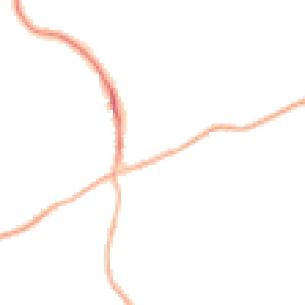 Night-time road noise heatmap for RH10 4PX