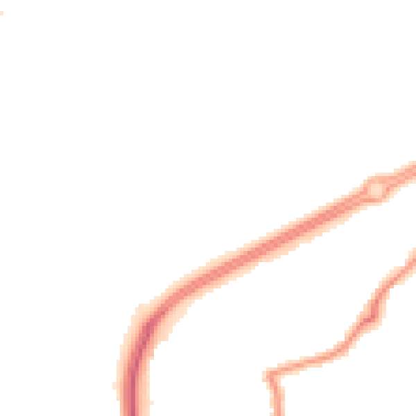 Night-time road noise heatmap for RH11 0AB