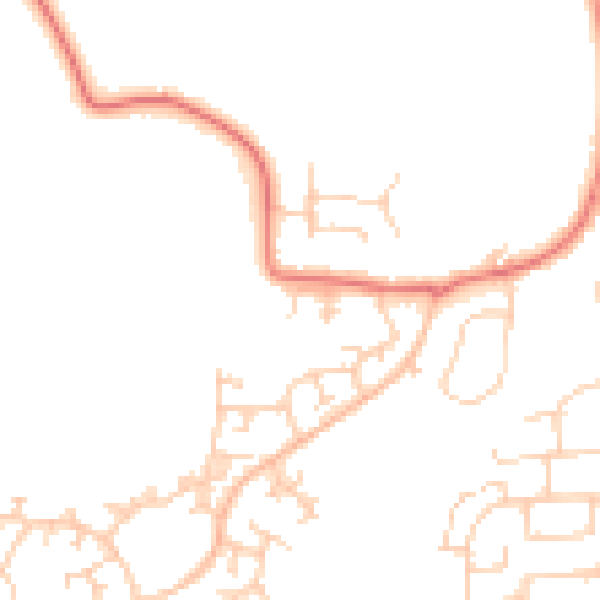 Daytime road noise heatmap for RH11 0EZ