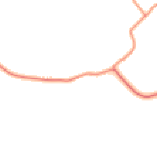 Daytime road noise heatmap for RH11 0LQ