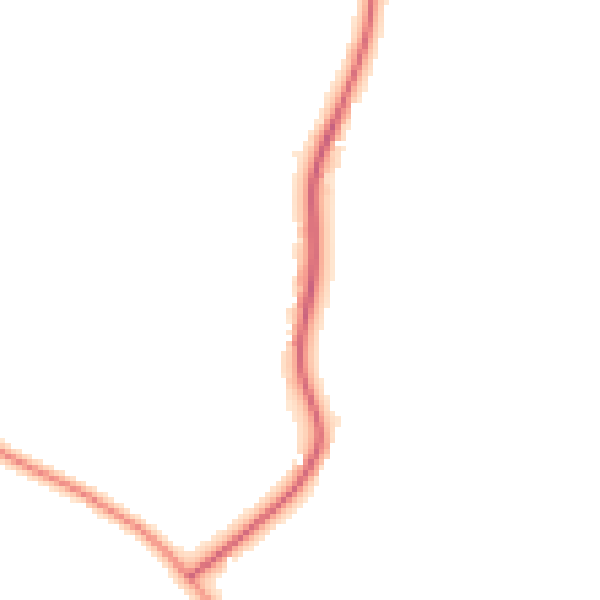 Daytime road noise heatmap for RH11 0NY