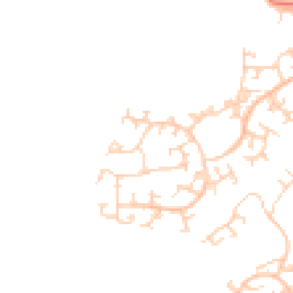 Daytime road noise heatmap for RH11 0TU