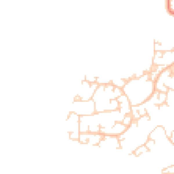 Daytime road noise heatmap for RH11 0UG