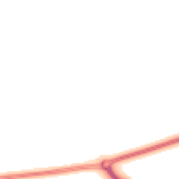 Night-time road noise heatmap for RH11 6AP