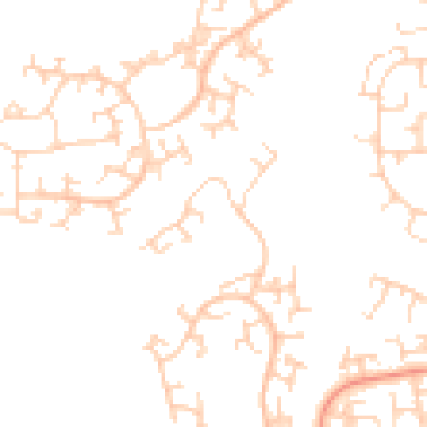 Daytime road noise heatmap for RH11 6BS