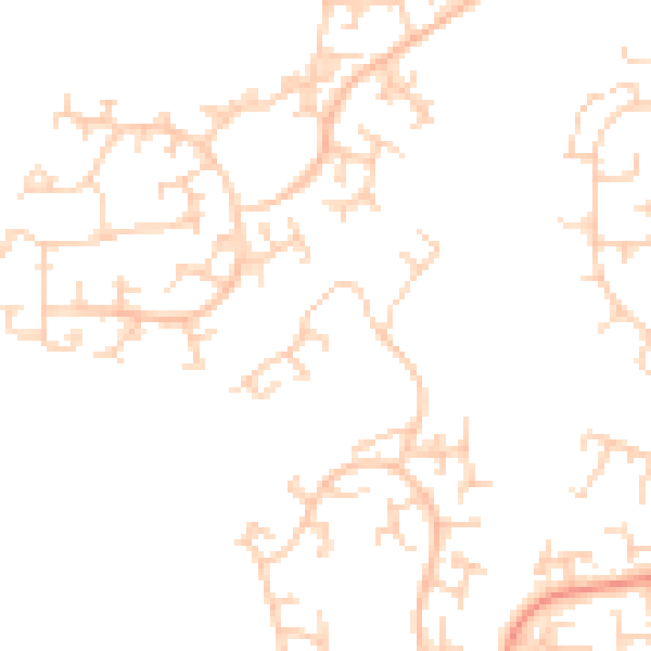 Daytime road noise heatmap for RH11 6BU