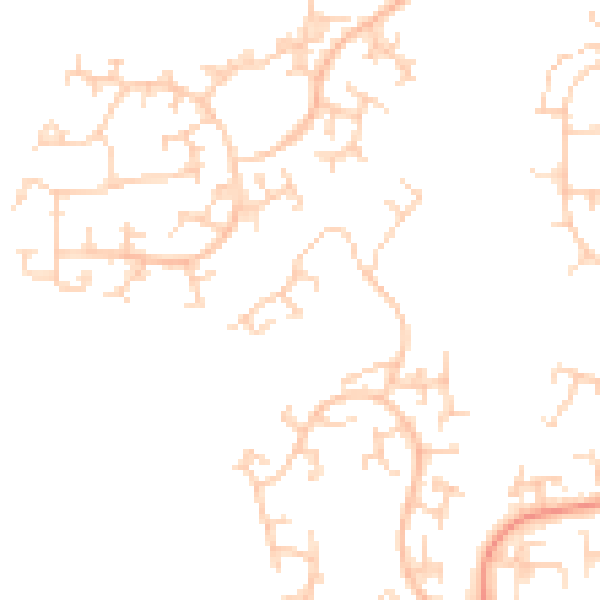 Daytime road noise heatmap for RH11 6BW