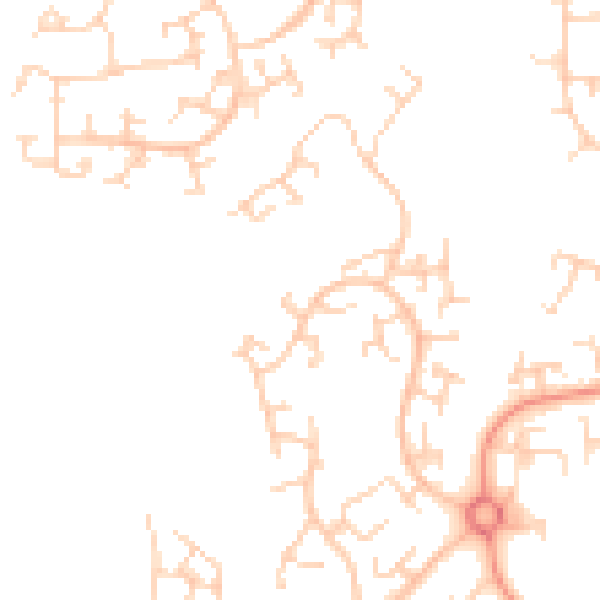 Daytime road noise heatmap for RH11 6DD