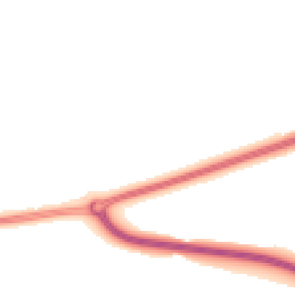 Night-time road noise heatmap for RH11 6ER