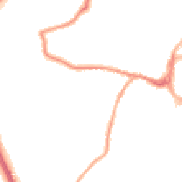 Night-time road noise heatmap for RH11 7BY