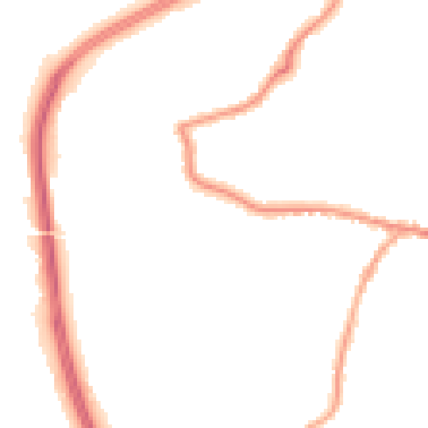 Night-time road noise heatmap for RH11 7DF