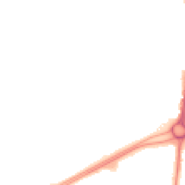 Night-time road noise heatmap for RH11 7TJ