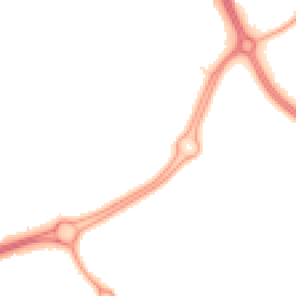 Night-time road noise heatmap for RH11 8BQ