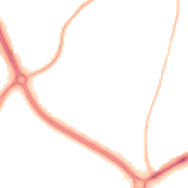 Night-time road noise heatmap for RH11 8ST