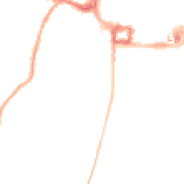 Night-time road noise heatmap for RH11 8ZF