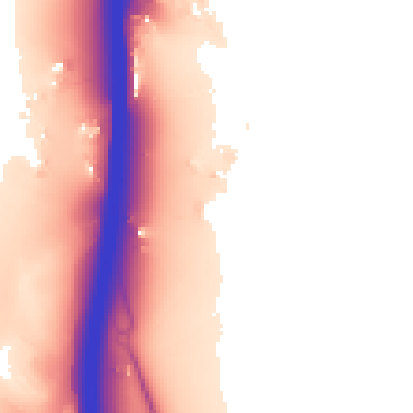 Daytime road noise heatmap for RH11 9AF
