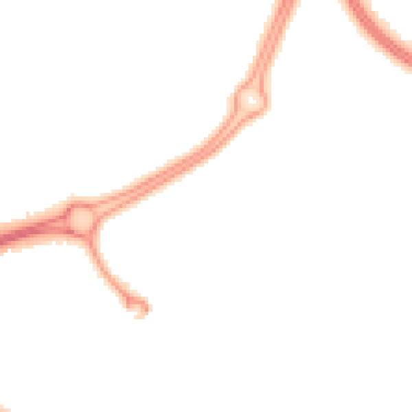 Night-time road noise heatmap for RH11 9EL