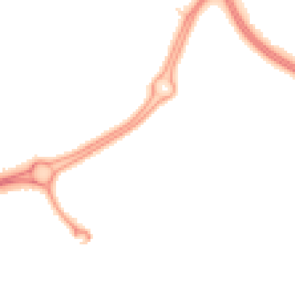 Night-time road noise heatmap for RH11 9EW