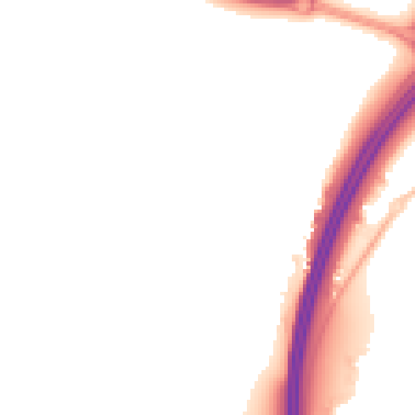 Night-time road noise heatmap for RH11 9GR