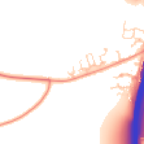 Daytime road noise heatmap for RH11 9GS
