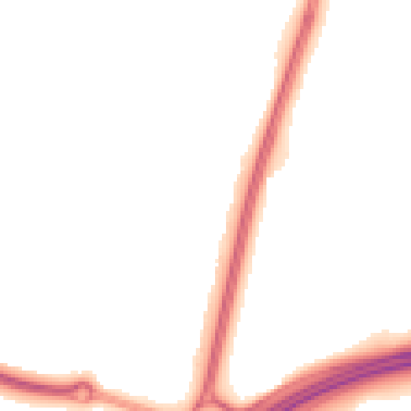 Night-time road noise heatmap for RH11 9QT