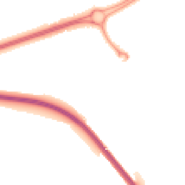 Night-time road noise heatmap for RH11 9SA