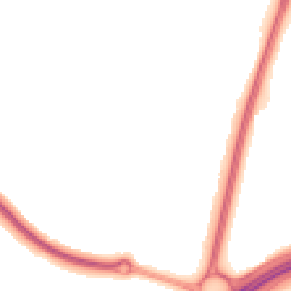 Night-time road noise heatmap for RH11 9TA
