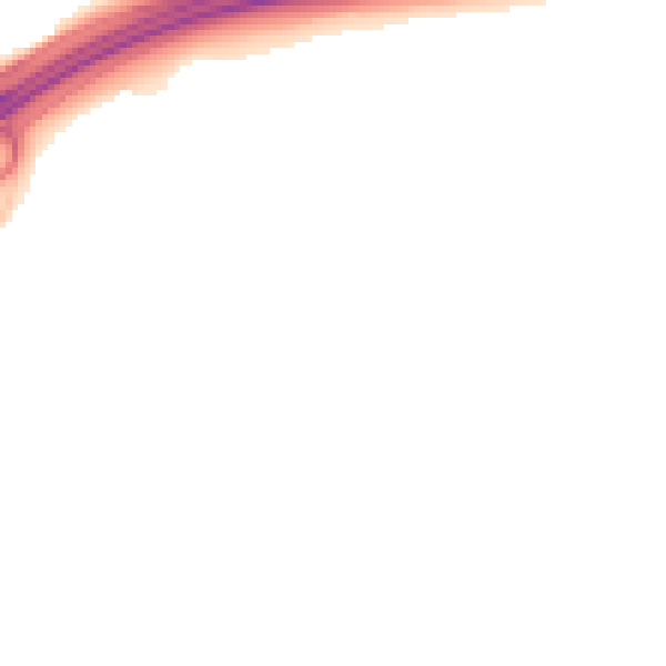 Night-time road noise heatmap for RH11 9UF