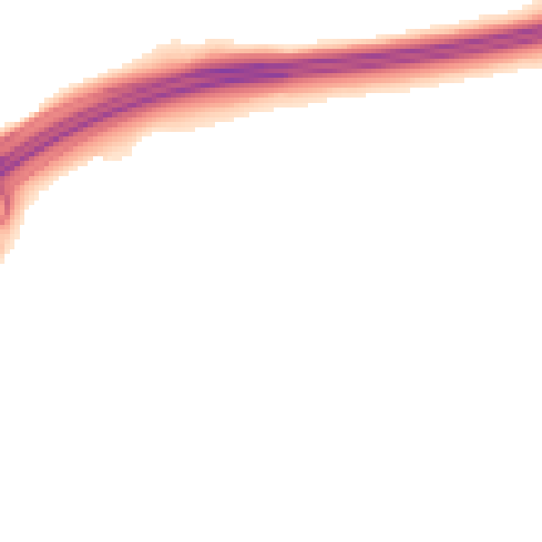 Night-time road noise heatmap for RH11 9UJ