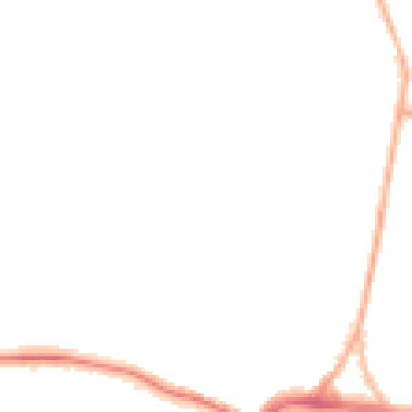 Night-time road noise heatmap for RH12 2JP
