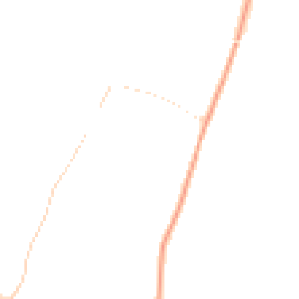 Night-time road noise heatmap for RH13 0AL