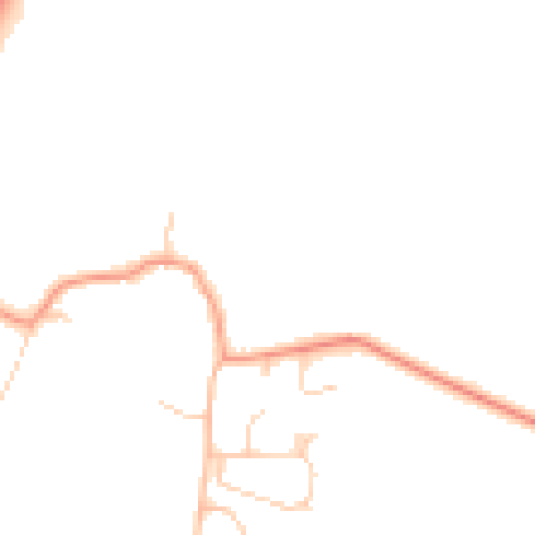 Daytime road noise heatmap for RH13 0BP