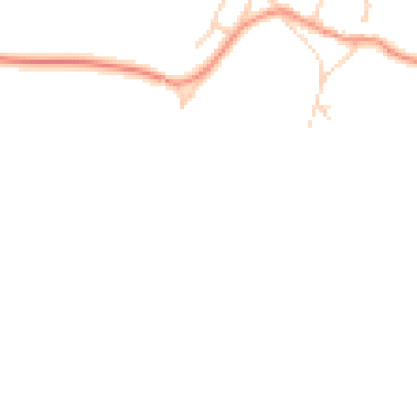 Daytime road noise heatmap for RH13 0JE
