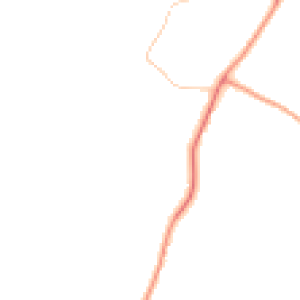 Daytime road noise heatmap for RH13 0JU