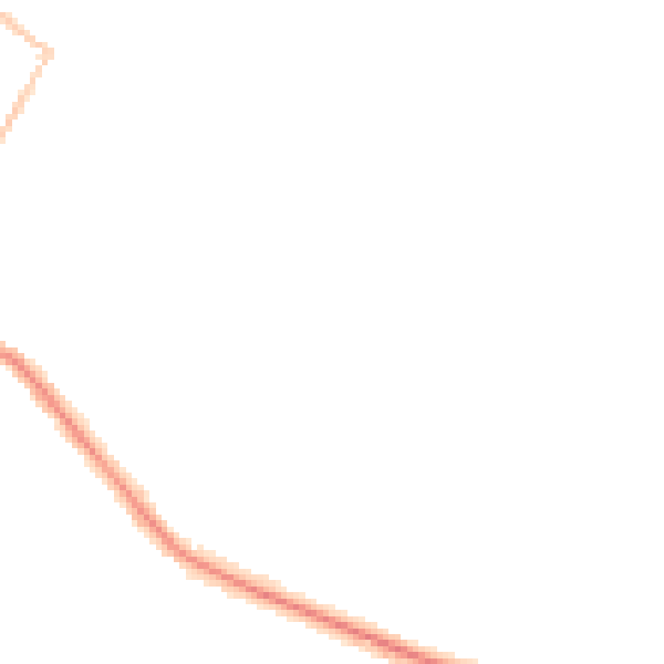 Night-time road noise heatmap for RH13 5NL