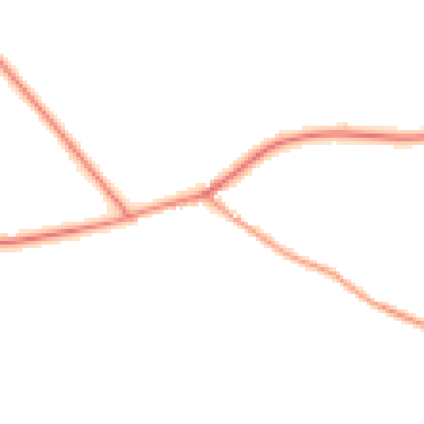 Daytime road noise heatmap for RH13 6HF