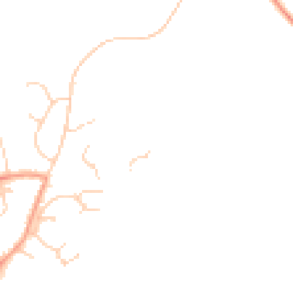 Daytime road noise heatmap for RH13 6SW