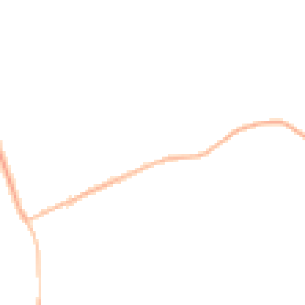 Night-time road noise heatmap for RH13 8JL