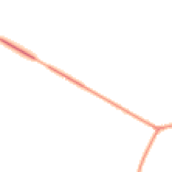 Night-time road noise heatmap for RH13 8QN