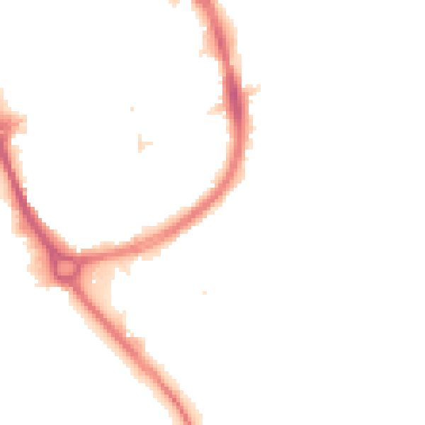 Night-time road noise heatmap for RM1 2HJ