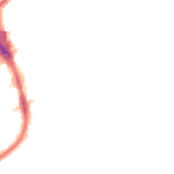 Night-time road noise heatmap for RM1 2SU