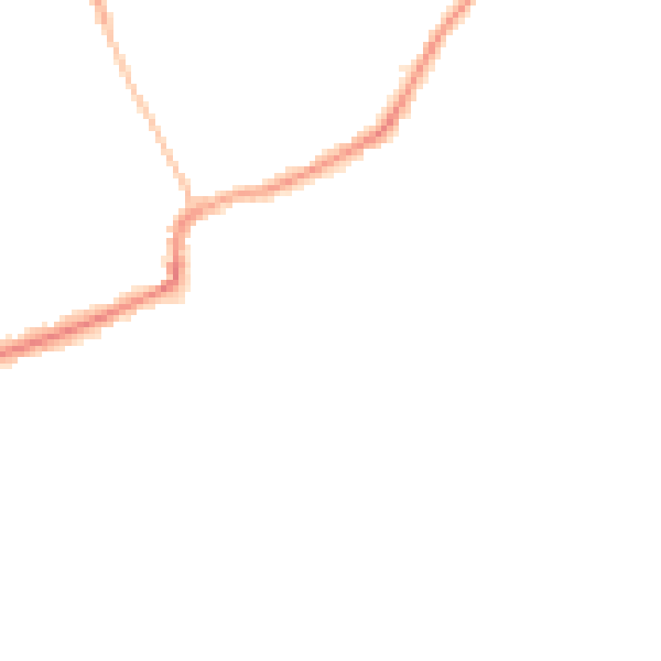 Night-time road noise heatmap for RM4 1DD