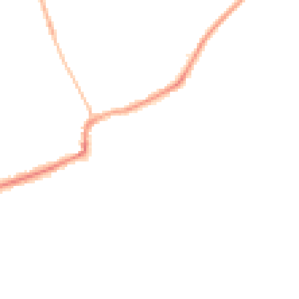 Night-time road noise heatmap for RM4 1DG