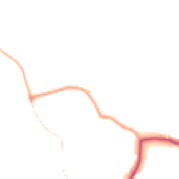 Daytime road noise heatmap for RM4 1DY