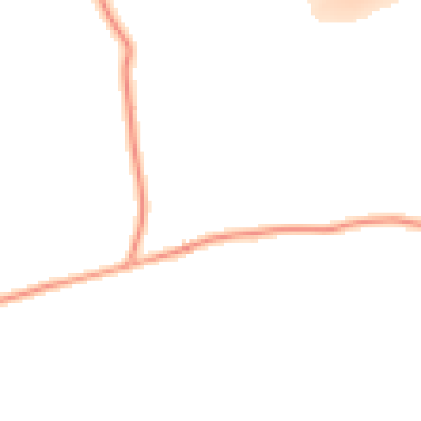 Daytime road noise heatmap for RM4 1EY