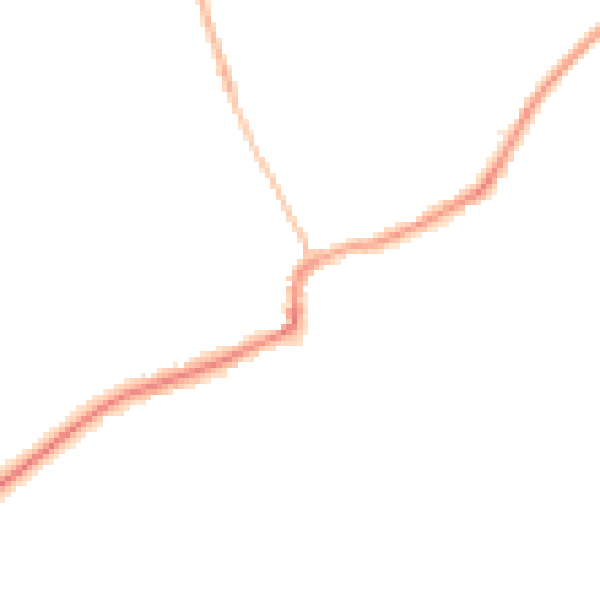 Night-time road noise heatmap for RM4 1UA